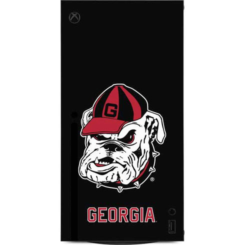 University of Georgia Bulldogs Mascot XBox Series X Digital Edition Console Skin